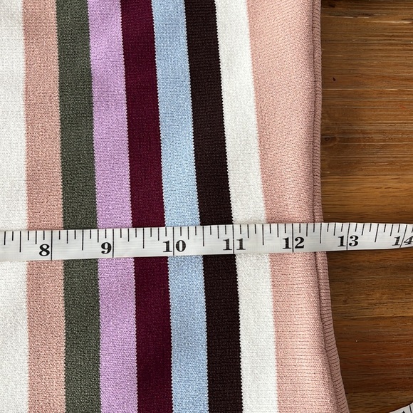 $428 Ronny Kobo Arielle Striped Bodycon Knit Mini Dress Retro 90s - Picture 10 of 12